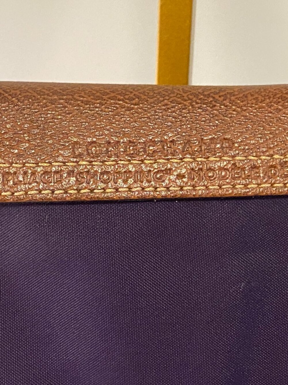 Authentic Preowned Purple Longchamp LePliage Large Tote - Picture 12 of 14